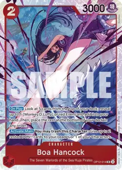Foil - Boa Hancock - OP12 / NM / English One Piece TCG - Image 1