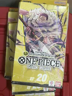 Bandai One Piece Yellow Charlotte Katakuri Starter Deck (ST-20) Factory Sealed - Image 1