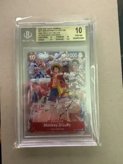 2025 Monkey D. Luffy ST10-006 One Piece Day Dallas Promo Giveaway BGS 10 PRISTIN - Image 2
