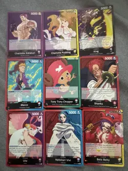 One Piece Lot 25 Leaders Teach Boa Hancock Enel Shanks Nami And More! - Image 1