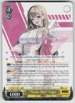 "Snake Bite" Viper R GODDESS OF VICTORY: NIKKE NIK/S117-E005 R NM Weiss Schwarz - Image 1