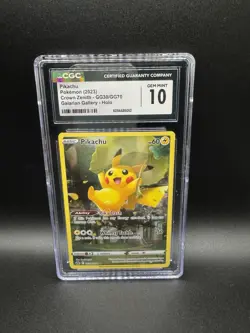 Pokemon Card CGC 10 GEM MINT - Crown Zenith Galarian Gallery Pikachu GG30/GG70 - Image 1