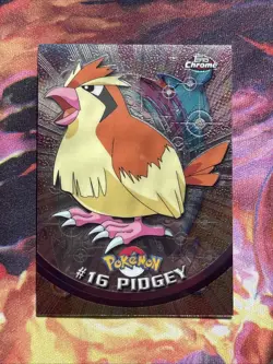 Pokemon TCG Topps Chrome Series 1 Holo Foil Card Pidgey #16 2000 TV Animation - Image 1