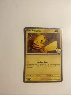 Pikachu Pokemon Day 2026 Cosmo Foil W Swirl Clean Card Near Mint - Image 3