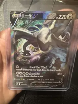 Lugia V Alt Art 186/195 Swsh12 Silver Tempest Holo Pokemon Card - Image 2