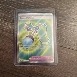 Sacred Charm 122/094 Me02: Mega Evolution Phantasmal Flames Holo Pokemon Card - Image 1