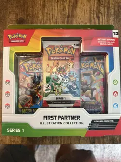 Pokemon TCG First Partner Illustration Collection Series 1 Box - 3 Promo Cards - Image 1