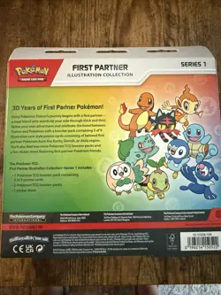 Pokemon TCG First Partner Illustration Collection Series 1 Box - 3 Promo Cards - Image 2