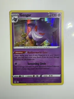 Pokemon TCG Gengar Lost Origin Holo Card 66/196 2022 Rare - Image 1