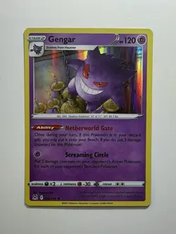 Pokemon TCG Gengar Lost Origin Holo Card 66/196 2022 Rare - Image 3