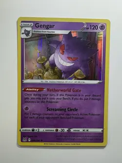 Pokemon TCG Gengar Lost Origin Holo Card 66/196 2022 Rare - Image 4