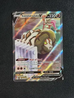 Sandaconda V - Alt Art - Fusion Strike 252/264 Pokemon Card NM - Image 1