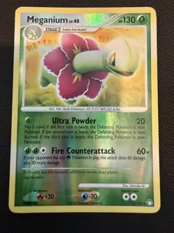 Pokemon Card Meganium Reverse Holo LP Mysterious Treasures 13/123 - Image 1
