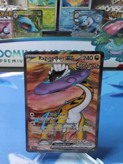 Raging Bolt ex 196/162 - Scarlet & Violet: Temporal Forces Full Art Card - NM - Image 1
