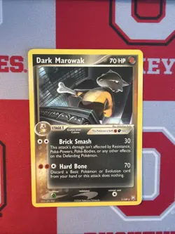 Pokemon Dark Marowak TCG 7/109 Regular Rare Card LP - Image 1
