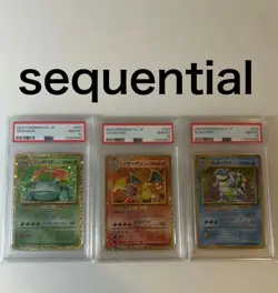 PSA10 Pokemon Card Charizard Blastoise Venusaur 001 002 003/025 - Image 1
