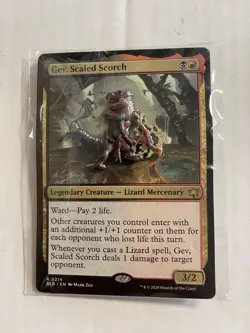 Magic The Gathering Gev, Scaled Scorch Pin MagicCon 2024 Exclusive - Image 1