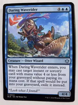 Magic The Gathering Daring Waverider Pin MagicCon 2024 Exclusive Bloomburrow - Image 1