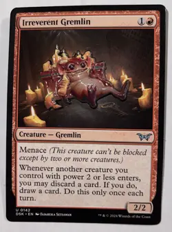 Magic The Gathering Irreverent Gremlin Pin MagicCon 2024 Exclusive Duskmourn - Image 1