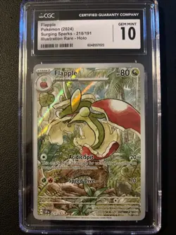 CGC 10 GEM MINT Flapple 074/064 ART RARE HOLO Japanese Pokemon Card 167 - Image 1