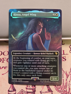 MTG Foil Rinoa, Angel Wing Borderless Final Fantasy NM - Image 1