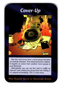 Cover-Up Card Unlimited INWO Illuminati New World Order Game LP - Image 1