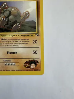 Pokemon Brock's Golem 020/132 Gym Heroes Rare Stage 2 90 HP Regular 2000 English - Image 4