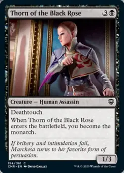 Thorn of the Black Rose -Foil Light Play MTG Commander Legends - Image 1