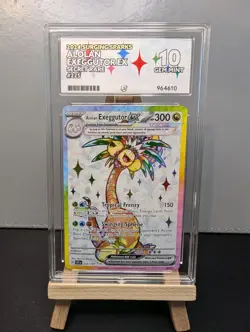 Pokemon Alolan Exeggutor Ex Surging Sparks Secret Rare 225/191 Ace 10 GEM MINT - Image 1