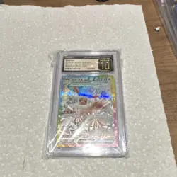 CGC 10 Pokemon Terastal Fest Ex Eevee ex 223/ 187 Japanese Special Art Rare - Image 1