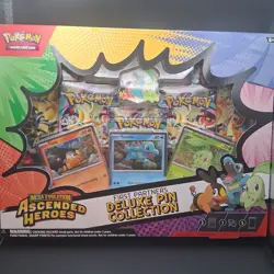 Pokemon Ascended Heroes First Partner Deluxe Pin Collection Sealed New - Image 1