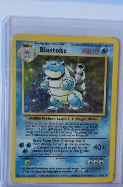 Pokemon TCG Blastoise 002/102 Base Set Holo - Image 1