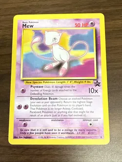 Pokemon TCG - Mew #8 - Wizards Promos - Black Star Promo - Rare - Non-Holo [NM] - Image 1