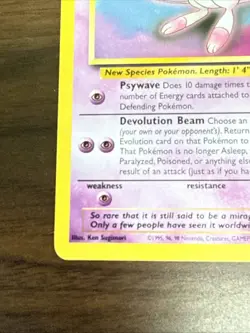 Pokemon TCG - Mew #8 - Wizards Promos - Black Star Promo - Rare - Non-Holo [NM] - Image 2