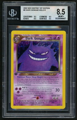 2002 Pokemon Dark Gengar HOLO R Neo Destiny 1st Edition BGS 8.5 - Image 1