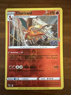 2022 POKEMON GO 010 CHARIZARD-REVERSE FOIL - Image 1