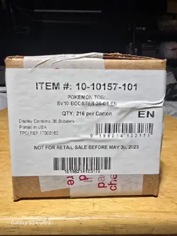 Pokemon TCG SV10 Scarlet & Violet Destined Rivals Booster Box Case SEALED - Image 1