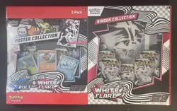 Pokemon Black Bolt and White Flare Binder + Poster Collection Sam's Club Bundles - Image 3