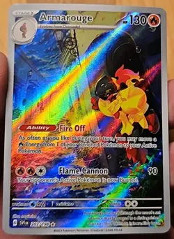 Armarouge 203/198 Illustration Rare Scarlet & Violet Pokemon Holo Near Mint - Image 1