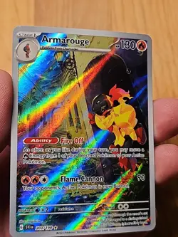 Armarouge 203/198 Illustration Rare Scarlet & Violet Pokemon Holo Near Mint - Image 2