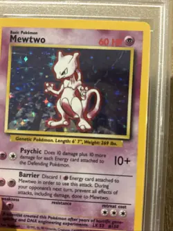 Mewtwo Holo Base Set Unlimited PSA 6, 10/102 Pokemon - Image 4