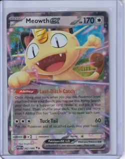 Meowth ex 062/088 Double Rare Perfect Order Pokemon Near Mint - Image 1
