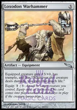 Loxodon Warhammer 1x FOIL MDN MTG Mirrodin Uncommon MINT artifact - Image 1