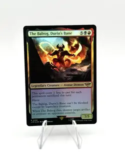 FOIL - MTG: Lord of the Rings - The Balrog, Durin's Bane (No. 0195, NM) - Image 1