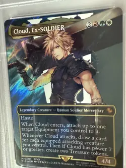 Cloud Ex-SOLDIER (Surge Foil) MTG: Final Fantasy (PSA 10 💎 Mint) - Image 4