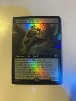 MTG English Composer of Spring (Extended Art) NM Foil Commander Masters - Image 1