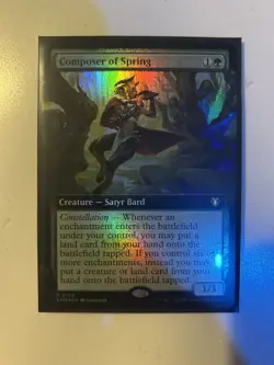 MTG English Composer of Spring (Extended Art) NM Foil Commander Masters - Image 3