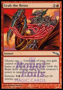 Grab the Reins 1x FOIL MDN MTG Mirrodin Uncommon MINT red - Image 1