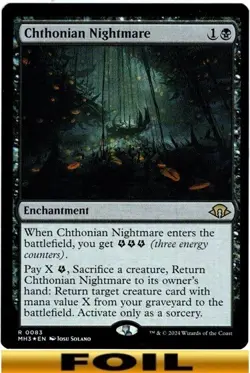 1x - Chthonian Nightmare - FOIL #83 - Modern Horizons 3 - NM MTG - Image 1