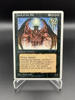 Lord of the Pit 4th Fourth Edition MTG Magic The Gathering LP - Image 1